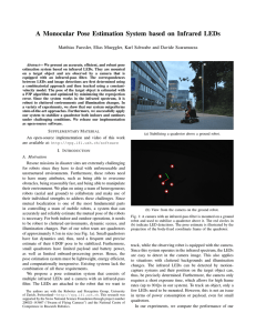 A Monocular Pose Estimation System Based on Infrared LEDs