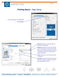 Printing Basics