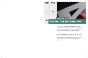 pagination and printing - Foundations of Digital Art and Design