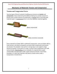 Mechanics of Materials-‐Tension and Compression