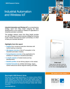 Industrial Automation and Wireless IoT