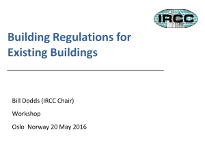 Building Regulations for Existing Buildings - Inter