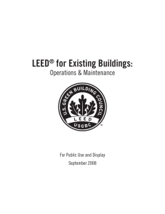 LEED® for Existing Buildings - U.S. Green Building Council