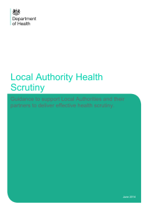 Local authority health scrutiny