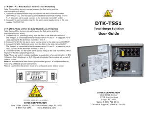 DTK-TSS1 - Surveillance