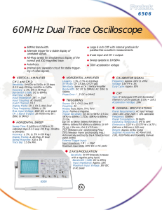 60MHz Dual Trace Oscilloscope