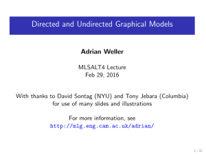 Directed and Undirected Graphical Models