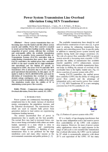 Power System Transmission Line Overload Alleviation Using SEN