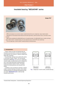 Insulated bearing "MEGAOHM" series