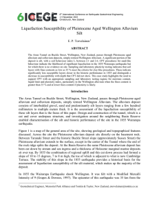 Liquefaction Susceptibility of Pleistocene Aged Wellington Alluvium