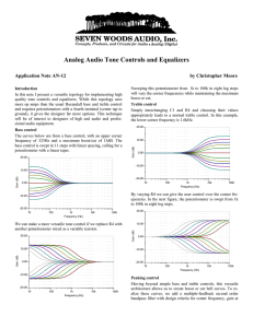 Analog Audio Tone Controls and Equalizers