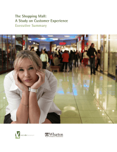 The Shopping Mall: A Study on Customer Experience