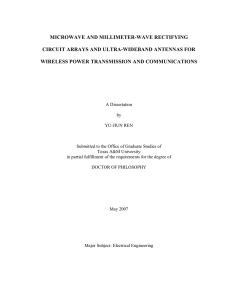 microwave and millimeter-wave rectifying circuit arrays and ultra