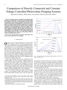 Comparison of Directly Connected and Constant Voltage Controlled