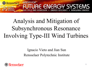 Analysis and Mitigation of Subsynchronous Resonance Involving