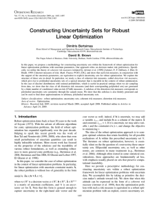 Constructing Uncertainty Sets for Robust Linear Optimization