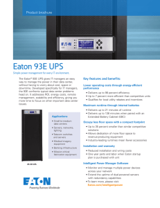 Eaton 93E UPS