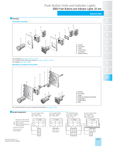 Push Button Units and Indicator Lights