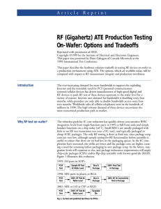 RF (Gigahertz) ATE Production Testing On-Wafer