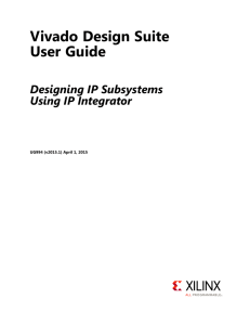 Designing IP Subsystems Using IP Integrator