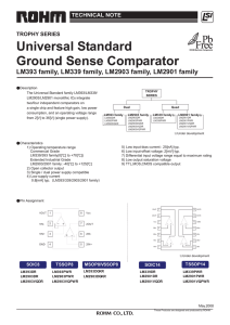 LM393,LM339,LM2903,LM2901 family : Comparator