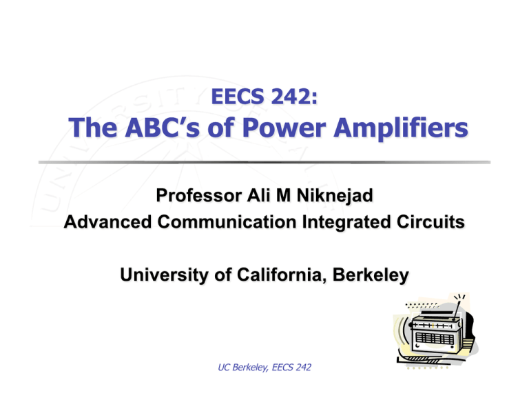 UC Berkeley, EECS 242