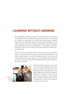 learning without knowing