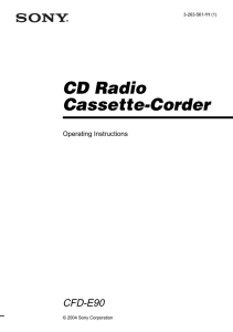 CD Radio Cassette-Corder