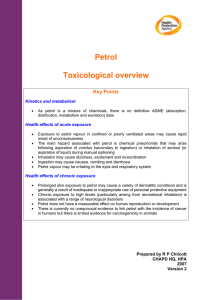 Petrol Toxicological overview