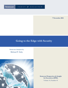 Going to the Edge with Security