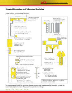 ATP Design Guideline Dimensions and Tolerances Illustration