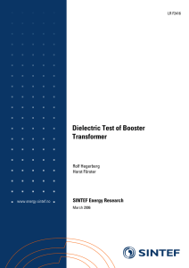 Dielectric Test of Booster Transformer