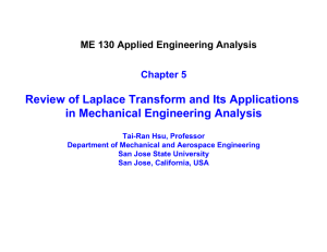 Review of Laplace Transform and Its Applications in Mechanical