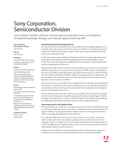 Sony Corporation, Semiconductor Division