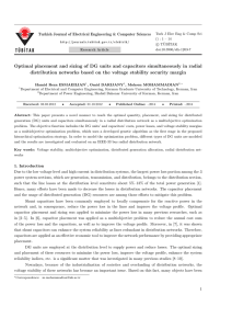 Optimal placement and sizing of DG units and capacitors