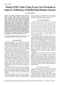 Sizing of DG Units Using Exact Loss Formula to