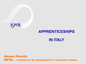 Apprenticeship in Italy