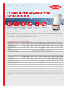 fronius ig plus advanced with integrated afci