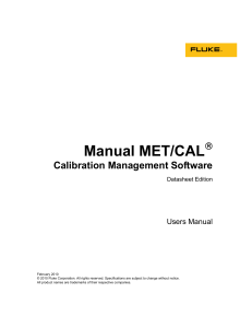 Manual MET/CAL