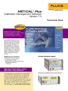 MET/CAL® Plus - MB Electronique