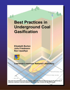 Best Practices in Underground Coal Gasification