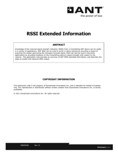 RSSI Extended Information