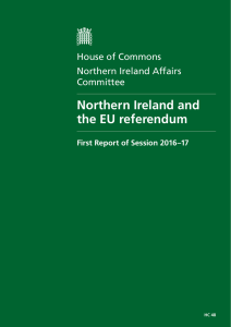 Northern Ireland and the EU referendum