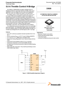 MC33926, 5.0 A Throttle Control H-Bridge - Data Sheet