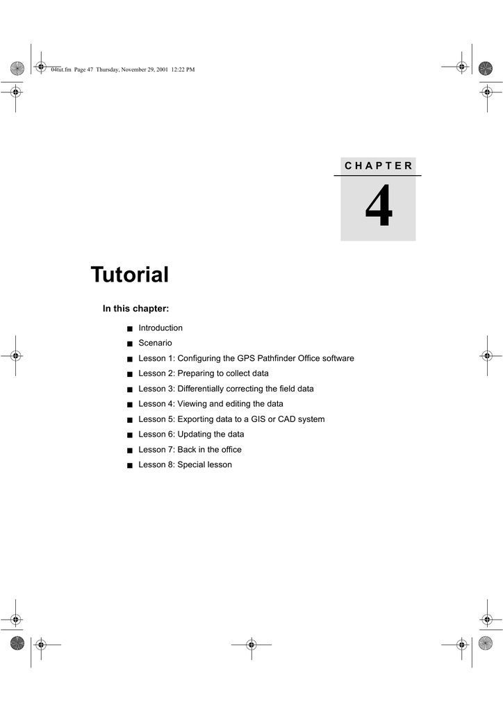 GPS Pathfinder Office Tutorial