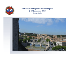 37th SICOT Orthopaedic World Congress 8