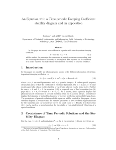 An Equation with a Time-periodic Damping Coefficient: stability