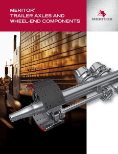 meritor® trailer axles and wheel-end components