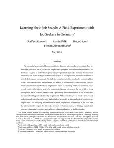 Learning about Job Search: A Field Experiment with Job
