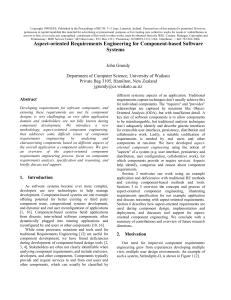 Aspect-oriented Requirements Engineering for Component